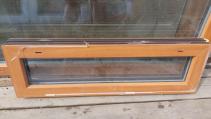 Okno fixní 98x30cm 3-sklo barva Walnus amareto