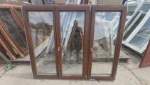 Okno 170x137 cm tříkřídlé dřevěné